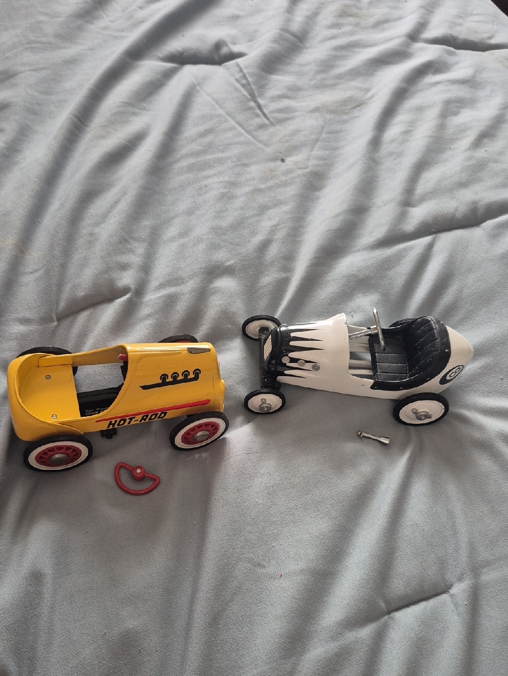 Two Hallmark Replica Pedal Cars For Repair Condition Preowned.